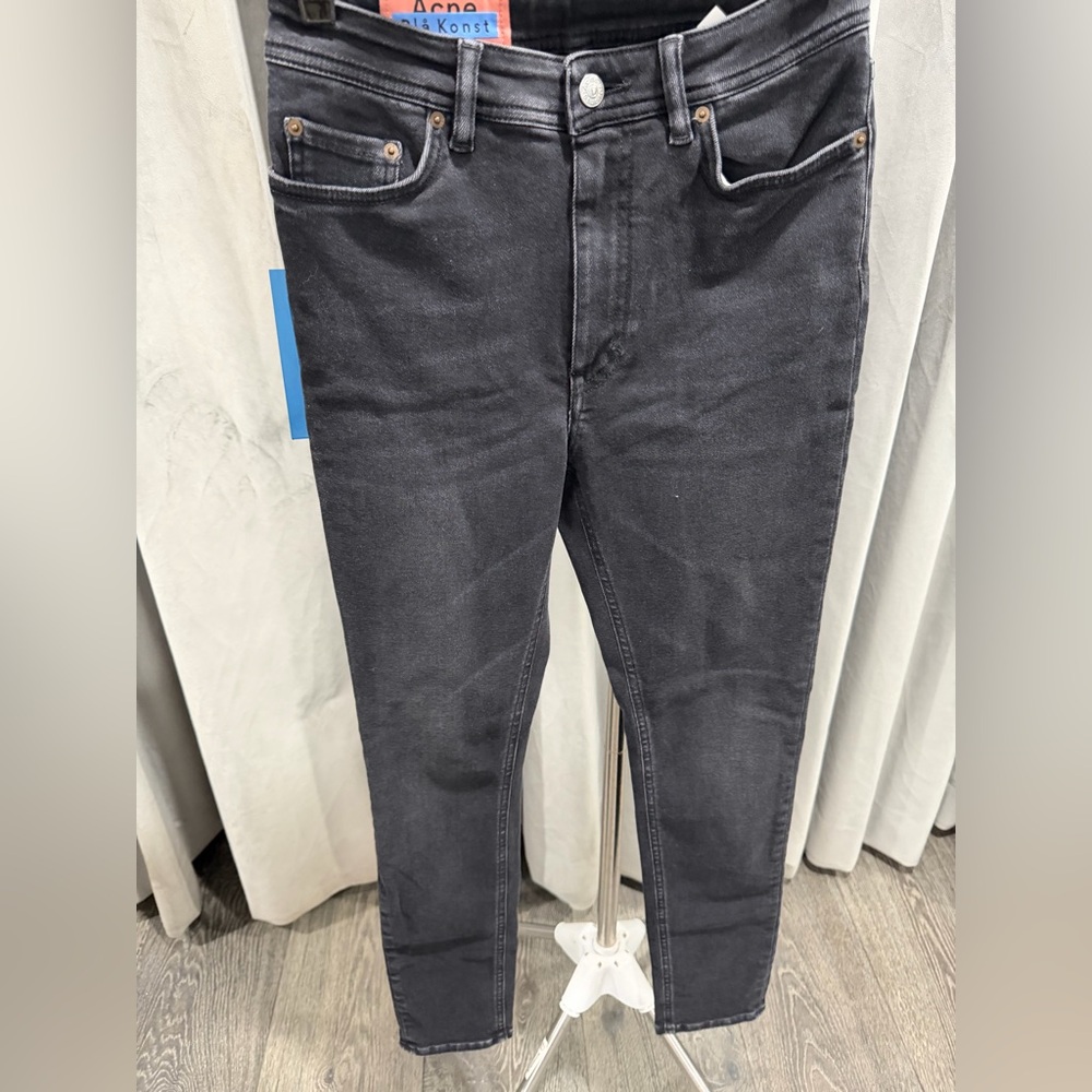 Acne Women’s Skinny Jeans - Washed Black